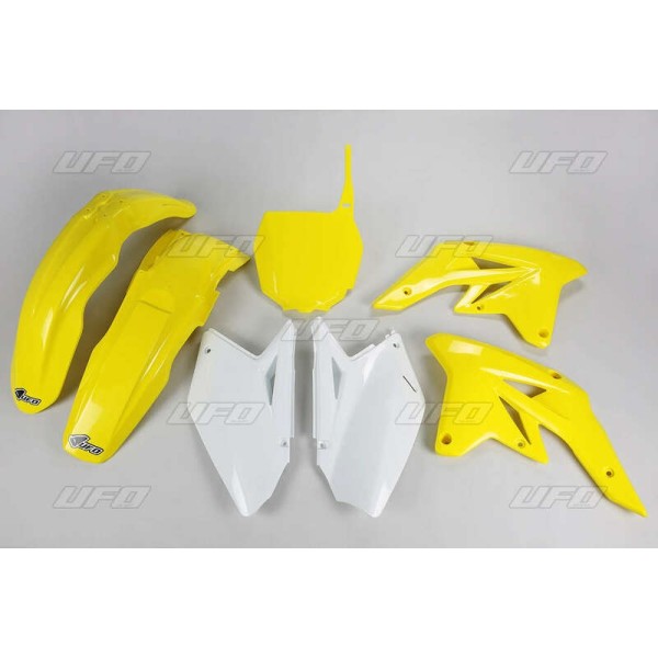 Kit plastique UFO couleur origine jaune/blanc (2009) Suzuki RM-Z250