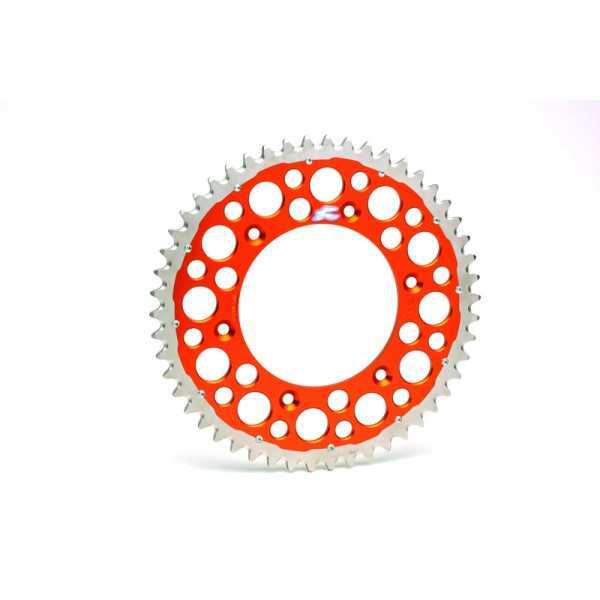 Couronne RENTHAL Twinring aluminium Ultra-Light anti-boue anodisé dur HA - 520