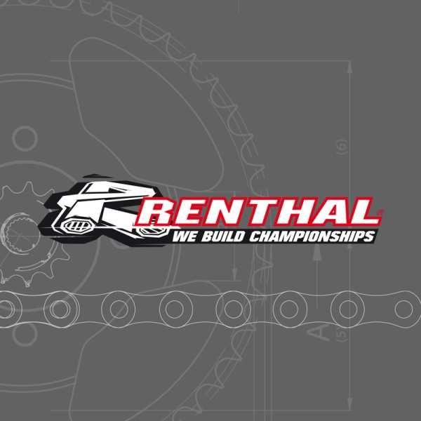 Kit chaîne RENTHAL 428R1 14/50 standard - couronne ultra-light anti-boue