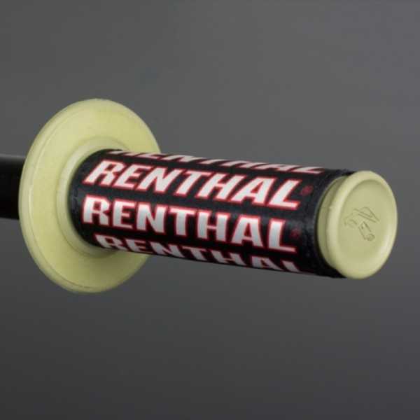 Protège-poignées RENTHAL Clean Grips noir/rouge