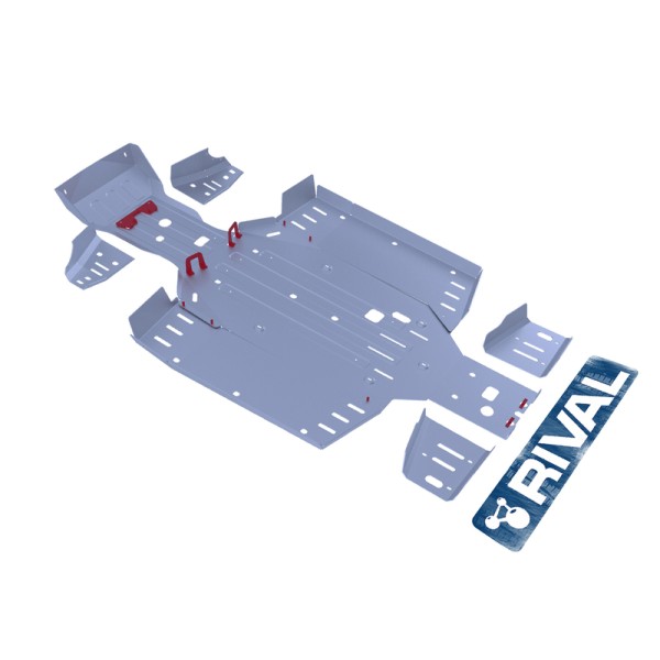 Sabot complet RIVAL - aluminium 4mm CF Moto Uforce 500/800