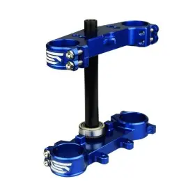 Te de fourche SCAR offset 25mm bleu Yamaha YZ65/85