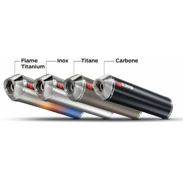 Pièce détachée - Silencieux SCORPION Oval inox 250mm Yamaha FZ6