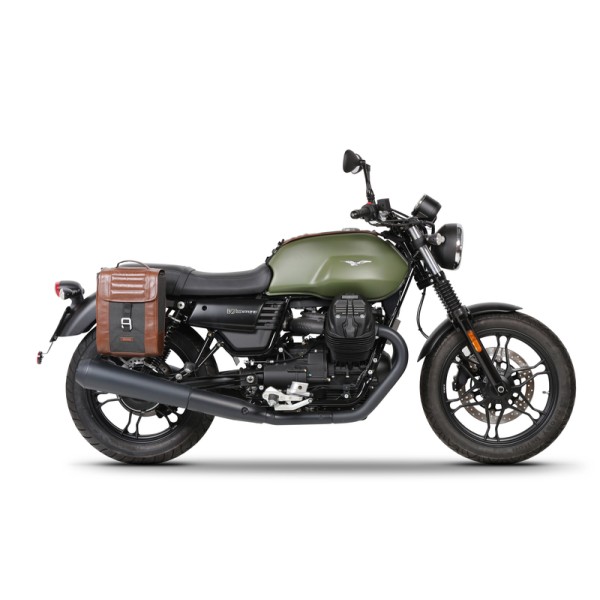 Fixation SHAD valise latérale Café Racer MotoGuzzi V7