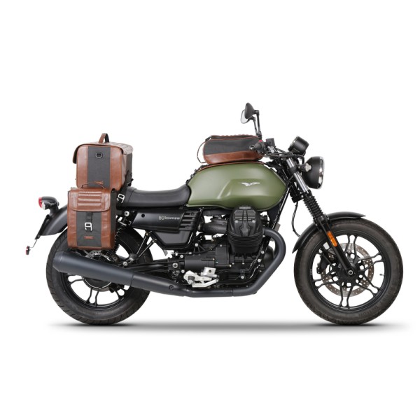 Fixation SHAD valise latérale Café Racer MotoGuzzi V7