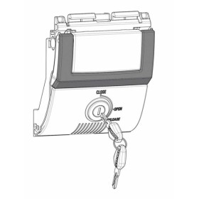 Serrure complète SHAD SH48 New Titanium