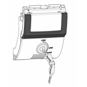 Serrure complète SHAD SH48 Dark Grey