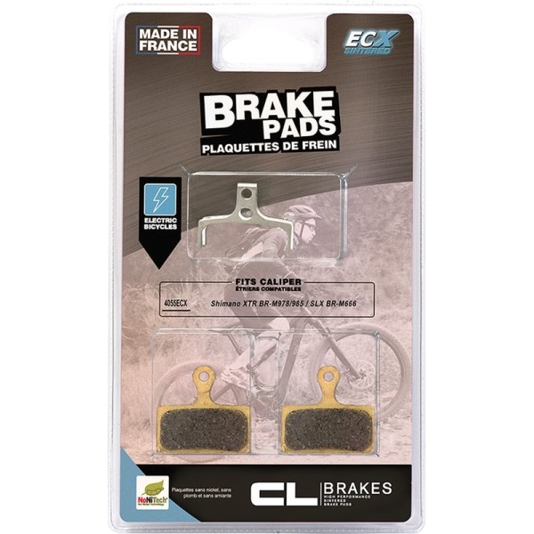Plaquette de frein pour vélo électrique CL BRAKES ECX - métal fritté - 4051ECX