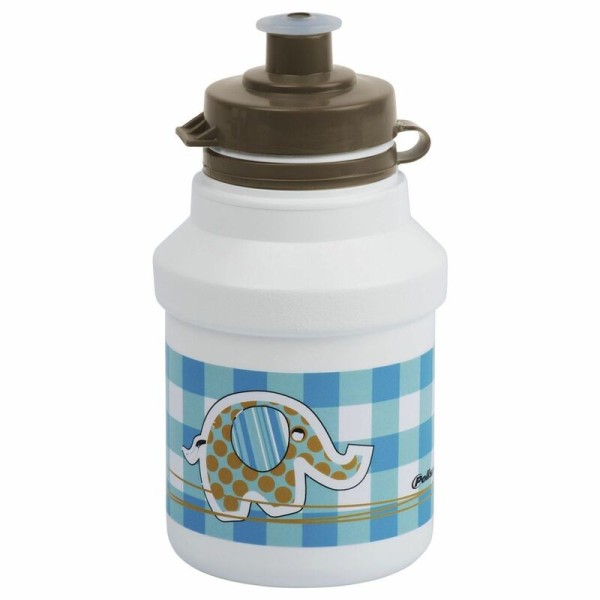 Bidon POLISPORT Elephant blanc bouchon à clipser 350ml