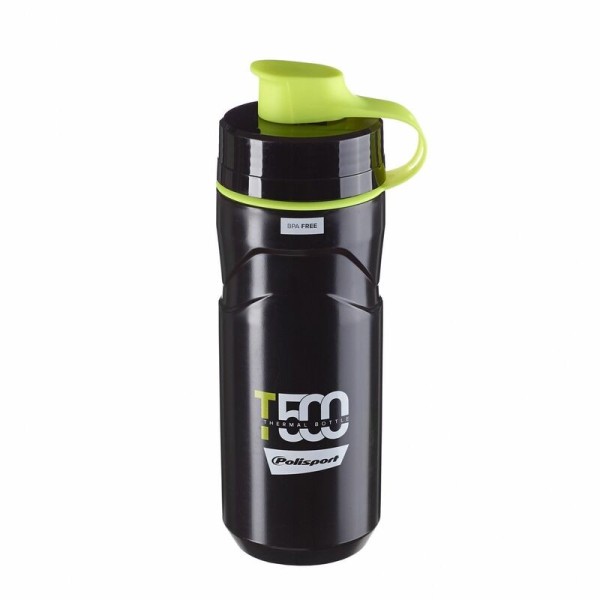 Bidon isotherme POLISPORT T500 noir/Lime vert 500/650ml