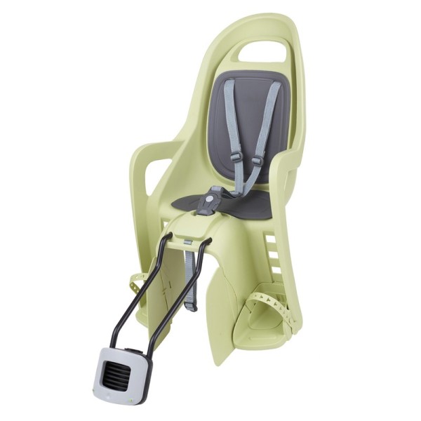 Siège enfant de vélo arrière POLISPORT Groovy Maxi FF 29" fixation cadre - vert clair/gris foncé