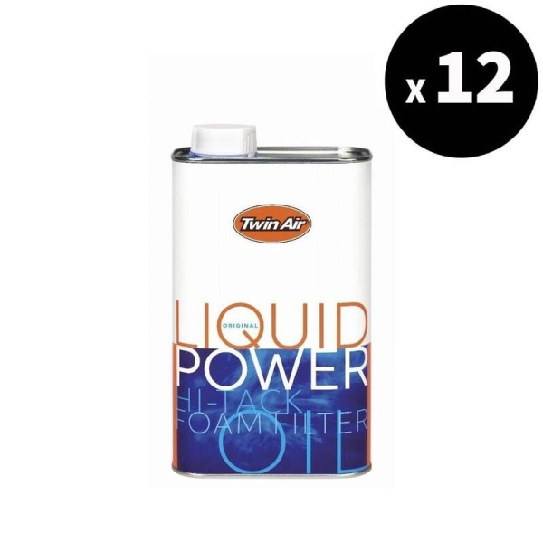 Huile pour filtre à air TWIN AIR Liquid Power - bidon 1L x12