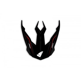 Visière UFO Aries noir/rouge mat