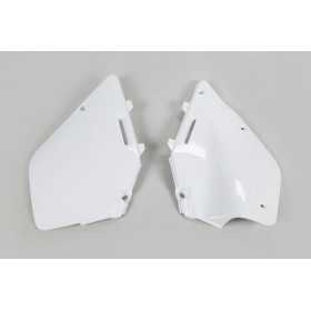 Plaques latérales UFO blanc Suzuki RM125/250