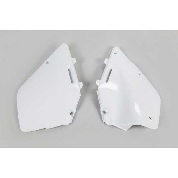 Plaques latérales UFO blanc Suzuki RM125/250