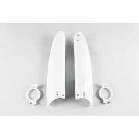 Protections de fourche UFO blanc Suzuki RM125/250
