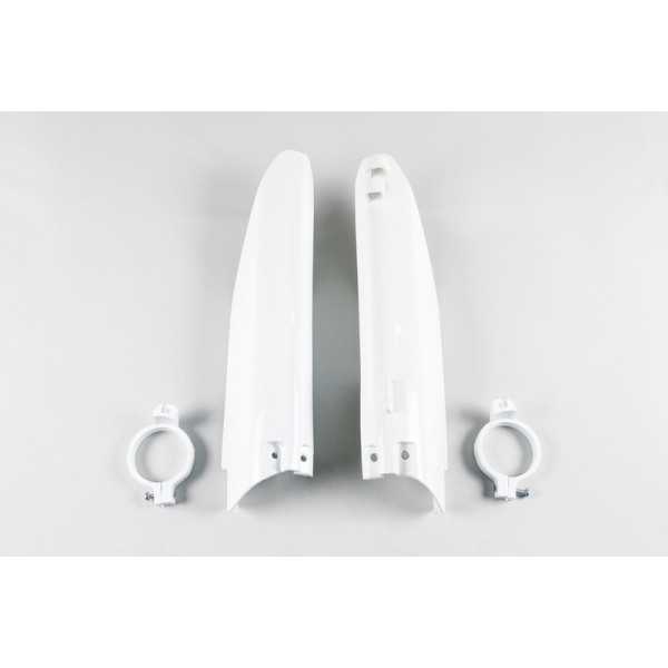 Protections de fourche UFO blanc Suzuki RM125/250