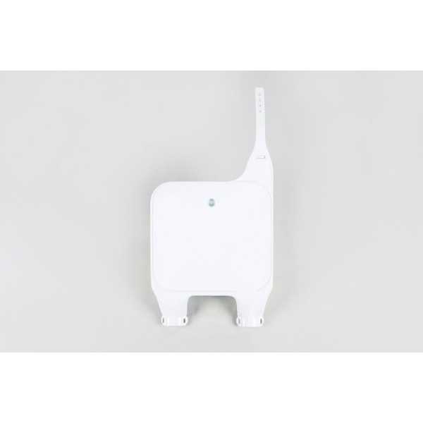 Plaque numéro frontale UFO blanc Honda CR125R/250R/500R