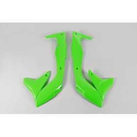 Ouïes de radiateur UFO vert fluo Kawasaki KX450F
