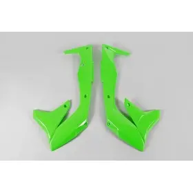 Ouïes de radiateur UFO vert fluo Kawasaki KX450F