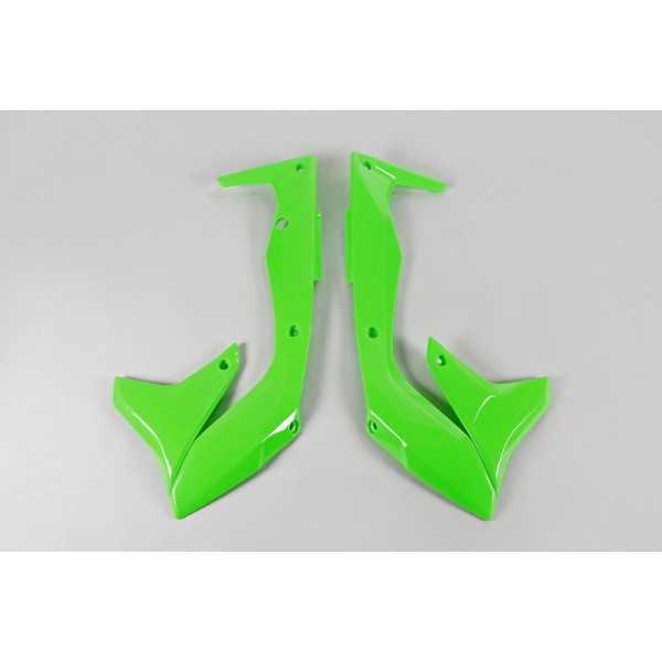 Ouïes de radiateur UFO vert fluo Kawasaki KX450F