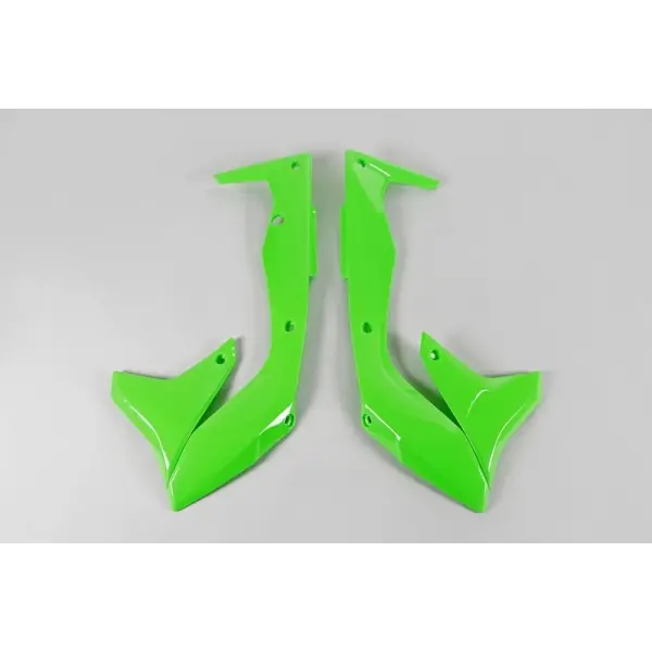 Ouïes de radiateur UFO vert fluo Kawasaki KX450F