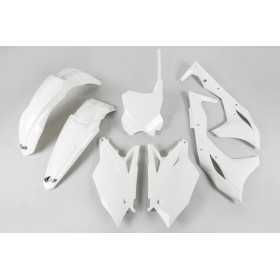 Kit plastique UFO blanc Kawasaki KX250F