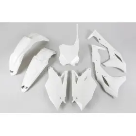 Kit plastique UFO blanc Kawasaki KX250F