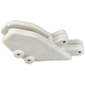 Guide chaîne UFO blanc translucide Kawasaki KX125/250