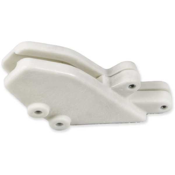 Guide chaîne UFO blanc translucide Kawasaki KX125/250