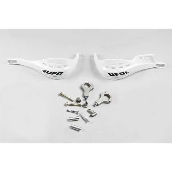 Protège-mains UFO Jumpy supermotard Ø28mm blanc