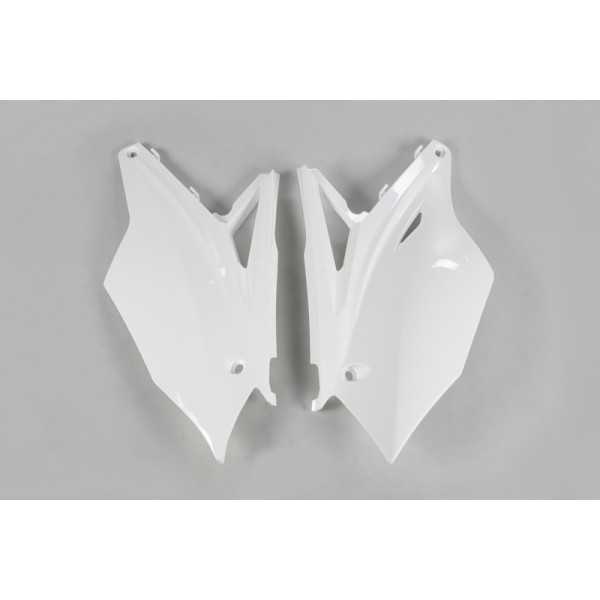 Plaques latérales UFO blanc Kawasaki KX450F