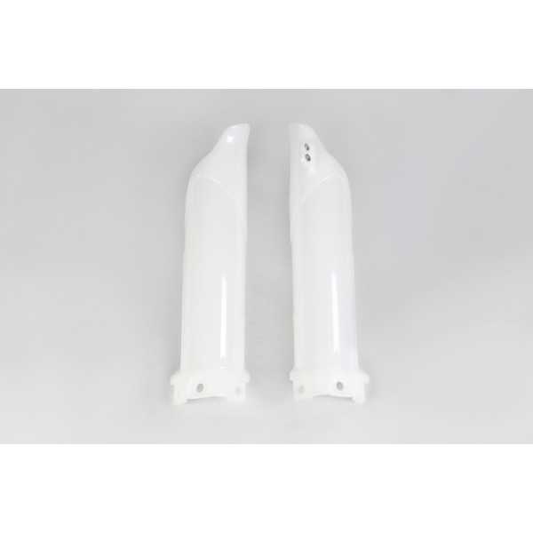 Protections de fourche UFO blanc Kawasaki KX85
