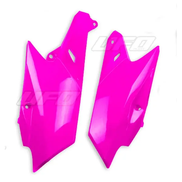 Plaques latérales UFO rose fluo Yamaha YZ-F