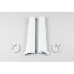 Protections de fourche UFO blanc Suzuki RM125/250