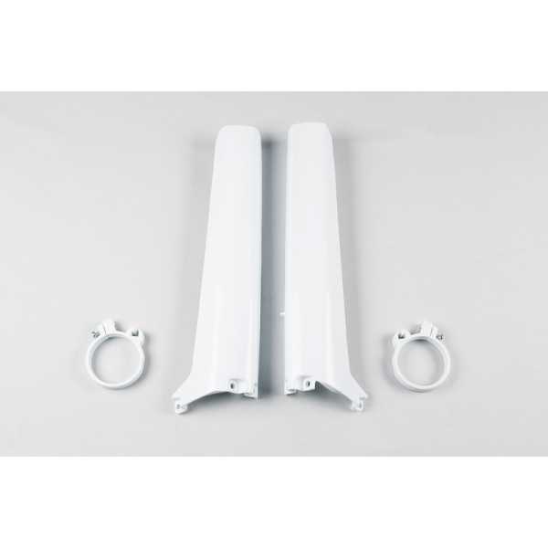Protections de fourche UFO blanc Suzuki RM125/250