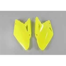 Plaques latérales UFO jaune fluo Suzuki RM-Z450