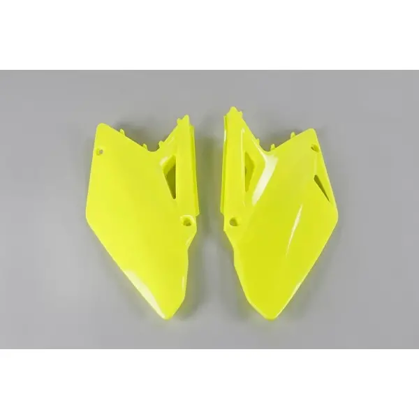 Plaques latérales UFO jaune fluo Suzuki RM-Z450