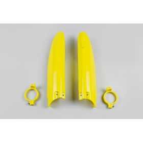 Protections de fourche UFO jaune Suzuki
