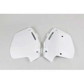 Plaques latérales UFO blanc Honda CR