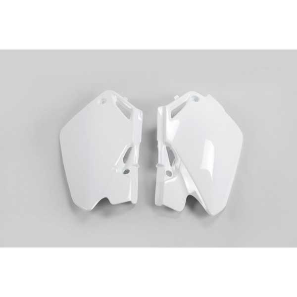 Plaques latérales UFO blanc Honda CR85R/85RB