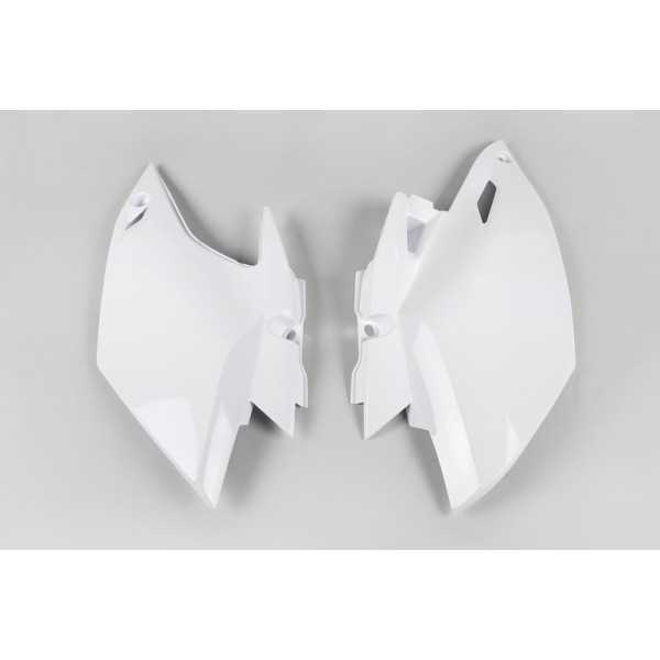 Plaques latérales UFO blanc Yamaha WR450F