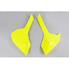 Plaques latérales UFO jaune fluo Husqvarna TC-FC