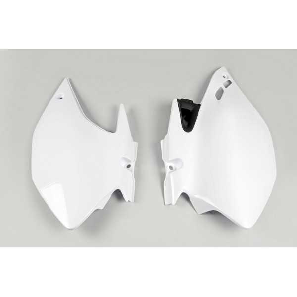 Plaques latérales UFO blanc Yamaha WR250F/450F