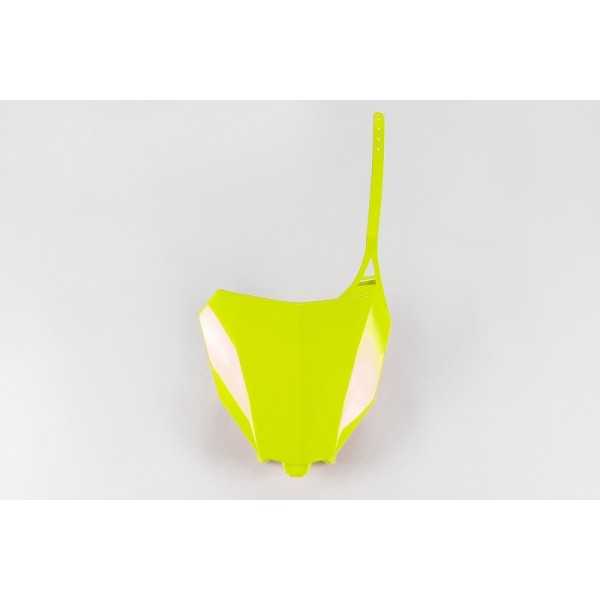 Plaque numéro frontale UFO jaune fluo Honda CRF450R/RX