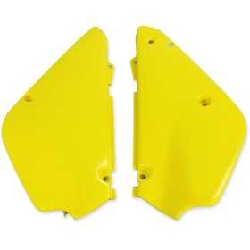 Plaques latérales UFO jaune Suzuki RM80/85