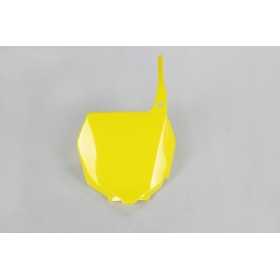 Plaque numéro frontale UFO jaune Suzuki