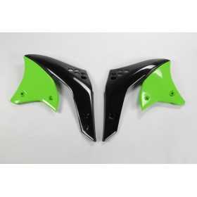 Ouïes de radiateur UFO vert Kawasaki KX250F
