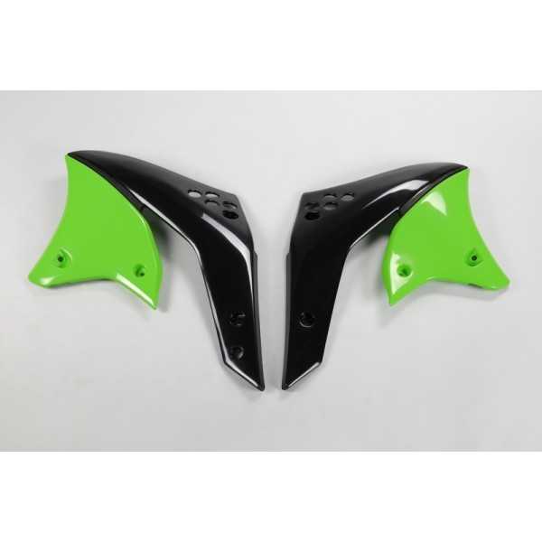Ouïes de radiateur UFO vert Kawasaki KX250F