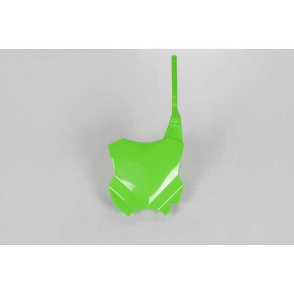 Plaque numéro frontale UFO vert Kawasaki KX450F